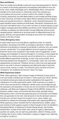 Frontiers Declaring Racism a Public Health Crisis in the United
